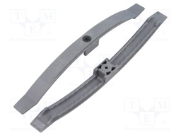 Screw mounted clamp; polyamide 6.6; grey; W: 20mm; L: 242mm; 10pcs.