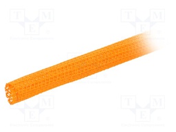 Polyester conduit; ØBraid : 25.4mm; polyester; orange; -70÷125°C