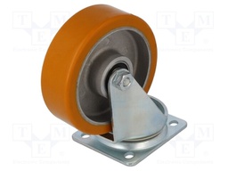 Transport wheel; Ø: 125mm; W: 38mm; H: 155mm; torsional; 250kg