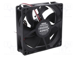 Fan: DC; axial; 12VDC; 92x92x25mm; 76.8m3/h; 29dBA; ball bearing
