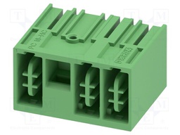 PCB headers, nominal cross section: 16 mm?, color: green, no