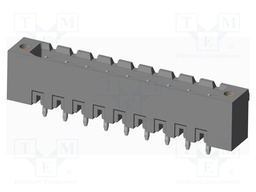 Connector: pluggable terminal block; socket; male; on PCBs