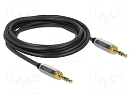 Cable; Jack 3.5mm 3pin plug,Jack 6,35mm 3pin plug,both sides