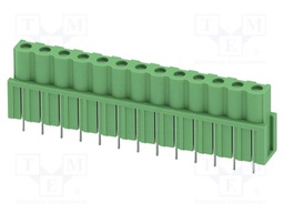 PCB headers, nominal cross section: 2.5 mm?, color: green, n