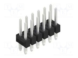 Connector: pin strips; pin header; male; PIN: 12; 2.54mm; THT; 2x6