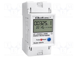 Counter; digital,mounting; for DIN rail mounting; single-phase