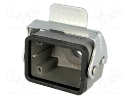 Enclosure: for HDC connectors; size 6B; for cable; with latch