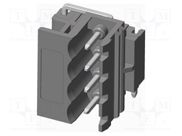 Connector: pluggable terminal block; socket; male; side,angled
