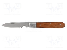 Knife; straight; for cables,for stripping wires; 56mm; folding