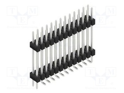 Connector: pin strips; pin header; male; PIN: 26; 2.54mm; SMT; 2x13