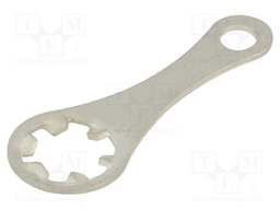 Solder lug terminal; 0.45mm; M4; Ø: 4.34mm; soldering; screw; brass