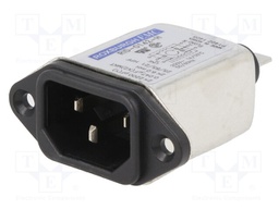 Connector: AC supply; socket; male; 1A; 250VAC; IEC 60320; -25÷85°C