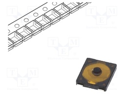 Microswitch TACT; SPST; Pos: 2; 0.02A/15VDC; SMT; none; 2.4N; 0.7mm