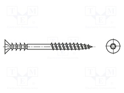 Screw; for wood