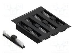 Connector: pin strips; pin header; male; PIN: 38; 2.54mm; SMT; 2x19