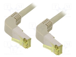 Patch cord; S/FTP; 6a; stranded; Cu; LSZH; grey; 10m; 26AWG
