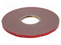 Tape: fixing; W: 12mm; L: 33m; D: 1.1mm; acrylic; grey; max.230°C