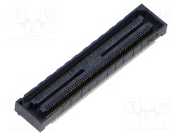 Mezzanine Connector, Receptacle, 0.5 mm, 2 Rows, 120 Contacts, Surface Mount, Phosphor Bronze