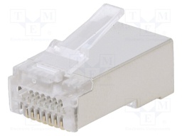 Plug; RJ45; Cat: 6; shielded; Layout: 8p8c; 4.8÷6.5mm; 24AWG÷27AWG