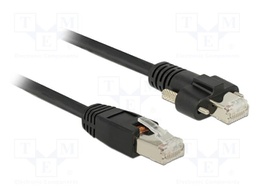 Patch cord; S/FTP; Cat: 6; RJ45 plug,both sides; Cu; 5m; black