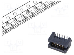 Connector: PCB to PCB; male; PIN: 10; 1.27mm; TFM; gold-plated; SMT