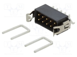 Pin Header, With Latch, Board-to-Board, Wire-to-Board, 2 mm, 2 Rows, 10 Contacts
