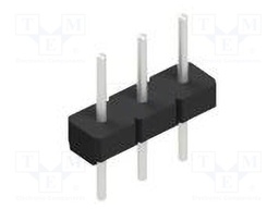 Connector: pin strips; pin header; male; PIN: 3; 2.54mm; THT; 1x3