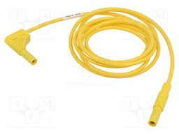 Test lead; 16A; banana plug 4mm,angular banana plug 4mm; Len: 2m