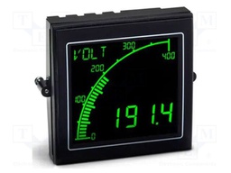 Meter: multifunction; digital,mounting,programmable; on panel