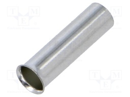 Tip: bootlace ferrule; non-insulated; copper; 10mm2; 18mm; tinned