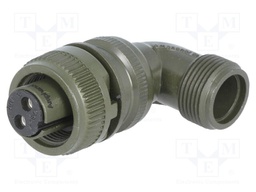 Connector: circular; Series: DS/MS; plug; female; PIN: 2; for cable