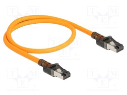 Patch cord; S/FTP; Cat: 6a; RJ45 plug,USB C socket,both sides