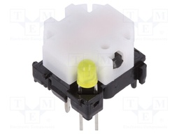 Switch: keypad; Pos: 2; SPST-NO; 0.1A/28VDC; white; Illumin: LED