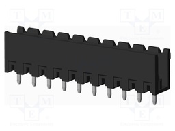 Connector: pluggable terminal block; socket; male; on PCBs