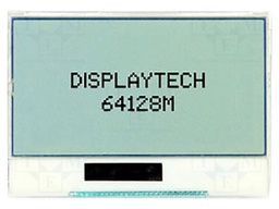 Display: LCD; graphical; 128x64; FSTN Positive; 77.4x52.4x10.5mm