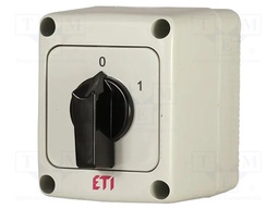 Switch: cam switch; Stabl.pos: 2; 16A; 0-1; in housing; Poles: 4