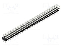 Connector: pin strips; pin header; male; PIN: 64; 2.54mm; THT; 2x32