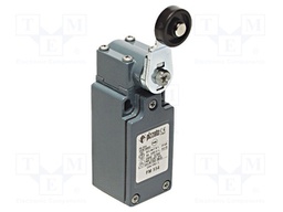 Limit switch; lever R 40mm, plastic roller Ø20mm; NO + NC; 10A