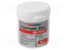 Flux: rosin based; RMA; gel; plastic container; 100ml