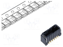 Connector: wire-board; DF51K; vertical; male; on PCBs; socket; SMT
