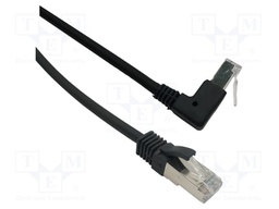 Patch cord; F/UTP; Cat: 6; RJ45 plug,RJ45 down angled plug; Cu