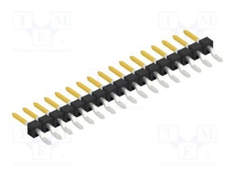 Connector: pin strips; pin header; male; PIN: 17; 2.54mm; SMT; 1x17