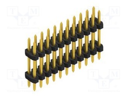 Connector: pin strips; pin header; male; PIN: 22; 2mm; THT; 2x11