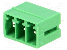 Pluggable terminal block; 3.5mm; ways: 3; straight; socket; male