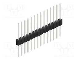 Connector: pin strips; pin header; male; PIN: 14; 1.27mm; THT; 1x14