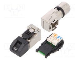 Plug; RJ45; PIN: 8; Cat: 6a,Class EA; shielded; gold-plated; 5÷9mm