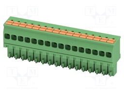 PCB connector, nominal cross section: 1.5 mm2, color: green,