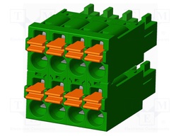 Connector: pluggable terminal block; plug; female; straight; 5.5A