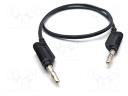 Test lead; 60VDC; 32A; banana plug 4mm,both sides; Len: 2m; black