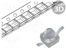LED; SMD; Gull wing; red; 1900÷3000mcd; 5.8x2x2.8mm; 20°; 1.95÷2.5V